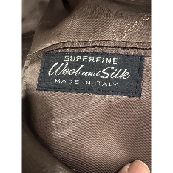 NWT Givenchy Gentleman Paris Wool Silk Blazer Brown Tailored Men 50R Business - Picture 4 of 14